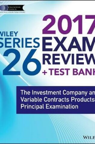 Cover of Wiley FINRA Series 26 Exam Review 2017