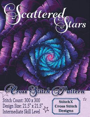 Book cover for Scattered Stars Cross Stitch Pattern
