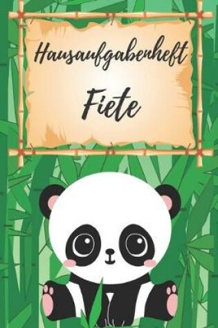 Cover of Hausaufgabenheft Fiete