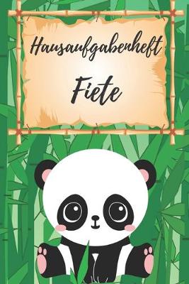 Book cover for Hausaufgabenheft Fiete