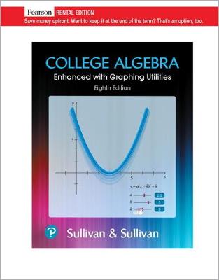 Book cover for College Algebra Enhanced with Graphing Utilities [rental Edition]