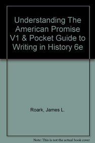 Book cover for Understanding the American Promise V1 & Pocket Guide to Writing in History 6e