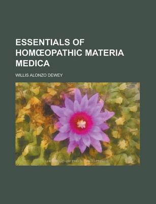 Book cover for Essentials of Hom Opathic Materia Medica