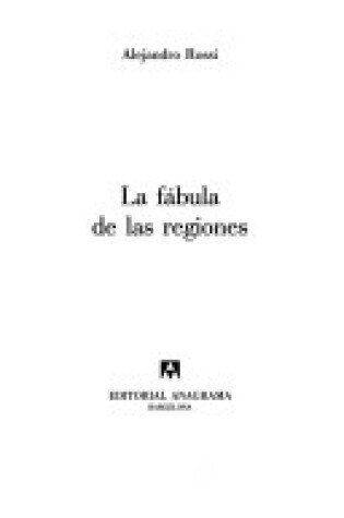 Cover of La Fabula de Las Regiones