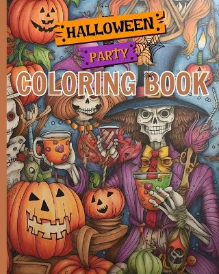 Book cover for Halloween Party Coloring Book