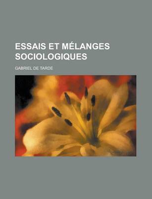 Book cover for Essais Et Melanges Sociologiques