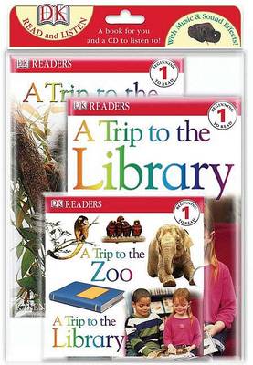 Book cover for A Trip to the Zoo/A Trip to the Library