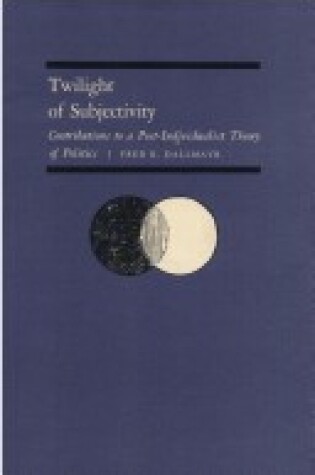 Cover of Twilight of Subjectivity