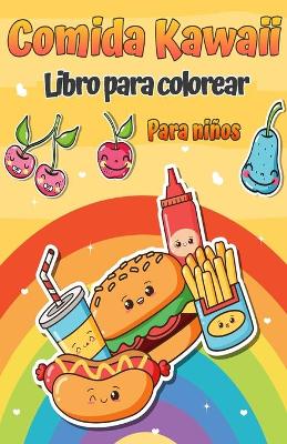 Book cover for Libro para colorear de comida kawaii