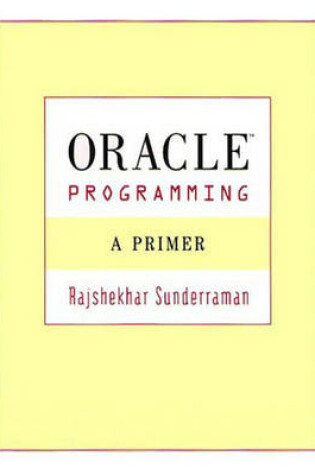 Cover of Oracle Programming