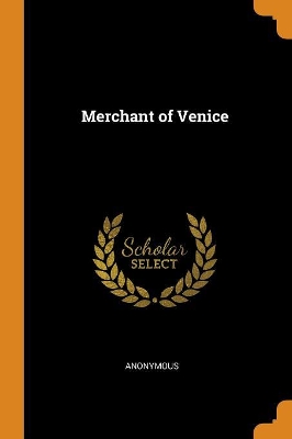 Book cover for Merchant of Venice