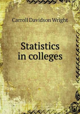 Book cover for Statistics in colleges