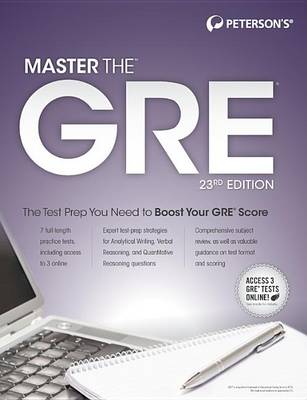 Book cover for Master the Gre, 23rd Edition