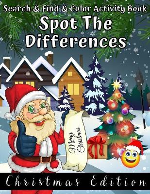 Cover of Search & Find & Color Activity Book Spot The Differences Christmas Edition