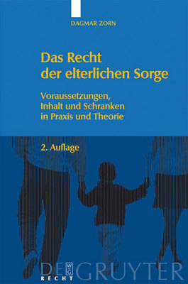 Book cover for Das Recht der elterlichen Sorge