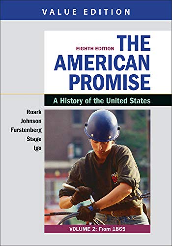 Book cover for Loose-leaf Version for The American Promise, Value Edition, Volume 2