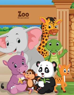 Book cover for Zoo libro para colorear 1