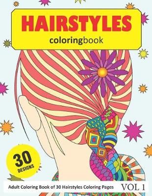 Book cover for Hairstyles Coloring Book