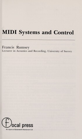 Book cover for MIDI Systems and Control