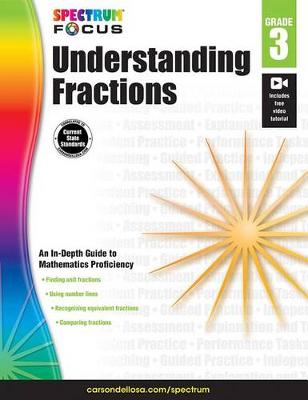 Book cover for Spectrum Understanding Fractions, Grade 3