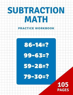 Book cover for Subtraction math practice