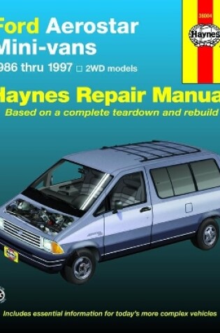 Cover of Ford Aerostar Mini-vans (1986-1997) with two wheel drive Haynes Repair Manual (USA)