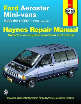 Book cover for Ford Aerostar Mini-vans (1986-1997) with two wheel drive Haynes Repair Manual (USA)