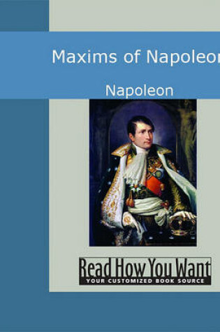 Cover of Maxims of Napoleon