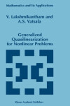 Book cover for Generalized Quasilinearization for Nonlinear Problems