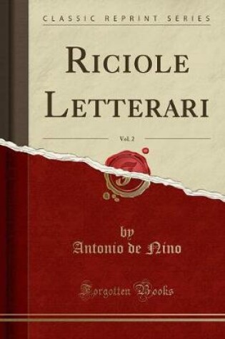 Cover of Riciole Letterari, Vol. 2 (Classic Reprint)