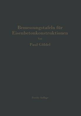Cover of Bemessungstafeln Fur Eisenbetonkonstruktionen