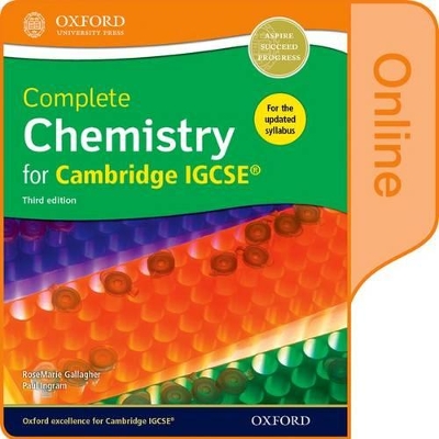 Book cover for Complete Chemistry for Cambridge IGCSE® Online Student Book