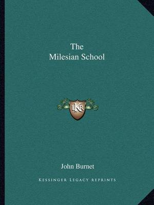 Book cover for The Milesian School