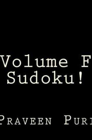 Cover of Volume F Sudoku!