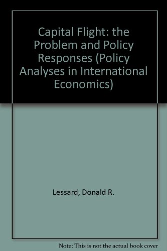 Book cover for Capital Flight: the Problem and Policy Responses
