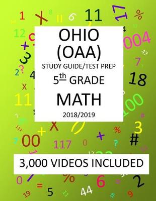 Book cover for 5th Grade OHIO OAA, 2019 MATH, Test Prep