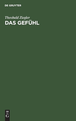 Book cover for Das Gef�hl