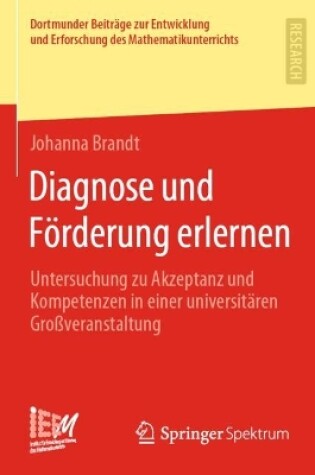 Cover of Diagnose Und Förderung Erlernen