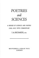 Book cover for Poetries and Sciences