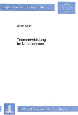 Book cover for Teamentwicklung Im Unternehmen