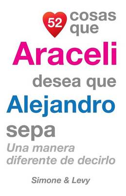 Book cover for 52 Cosas Que Araceli Desea Que Alejandro Sepa