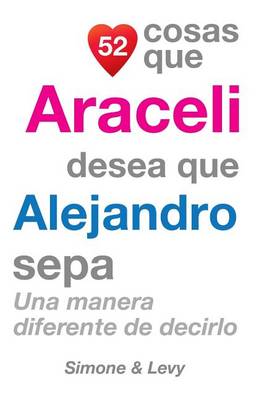 Cover of 52 Cosas Que Araceli Desea Que Alejandro Sepa