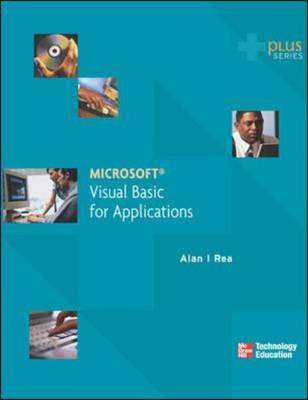 Cover of Microsoft  Visual Basic for Applications