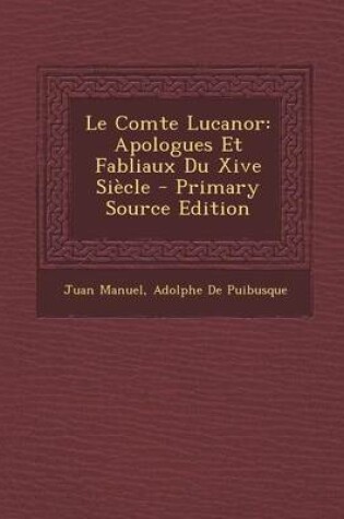 Cover of Le Comte Lucanor