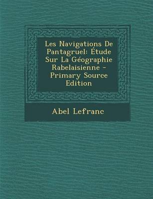 Book cover for Les Navigations de Pantagruel