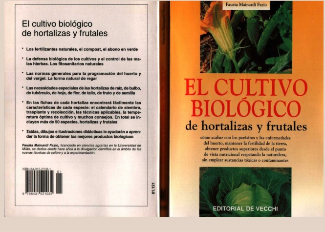 Book cover for Cultivo Biologico de Hortalizas y Frutales