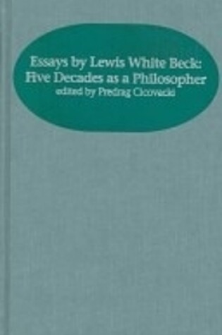 Cover of Essays by Lewis White Beck