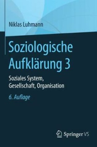 Cover of Soziologische Aufklärung 3