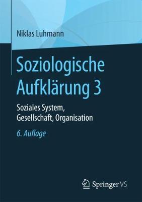 Book cover for Soziologische Aufklärung 3