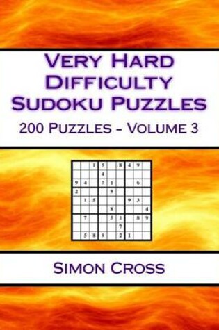 Cover of Very Hard Difficulty Sudoku Puzzles Volume 3